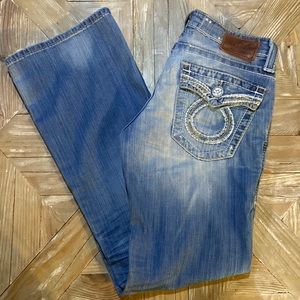 Big Star LIV jeans Denim 29r Distressed Whispered